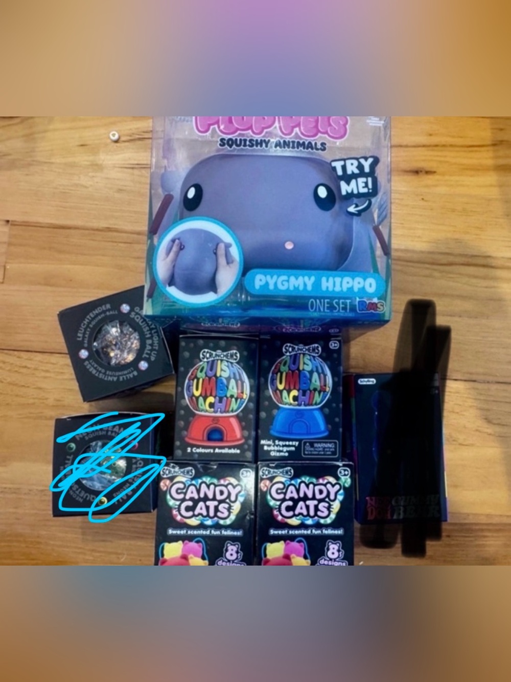 Squishies-, plop pets, ect